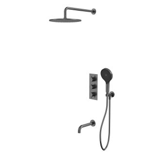 Душевой комплект термостатический WHITECROSS Y YSET11TOPGM оружейная сталь